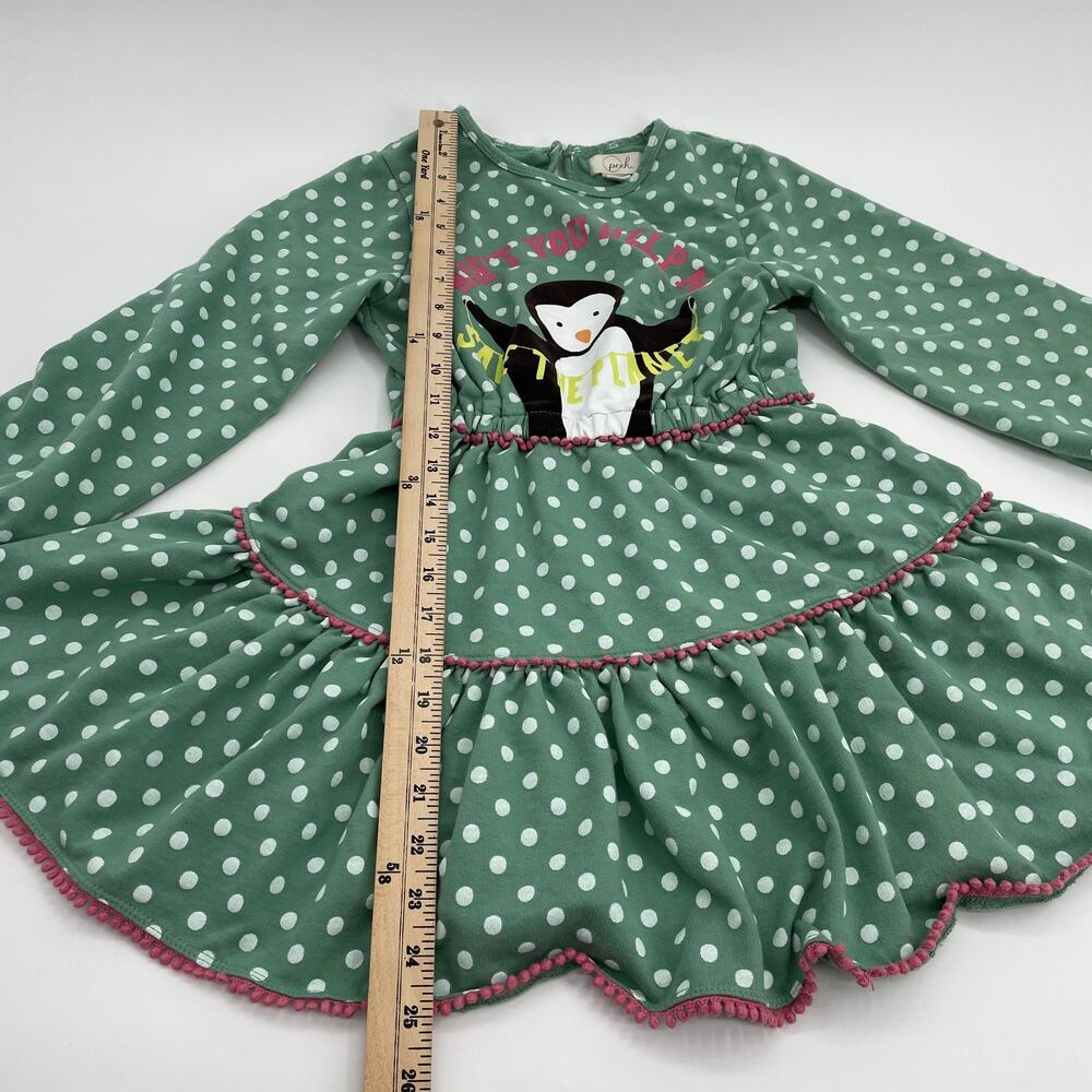 PEEK Girls Dress Size 8 Tundra Biome Collection Penguin Long Sleeve [SEE NOTE] - Picture 6 of 10